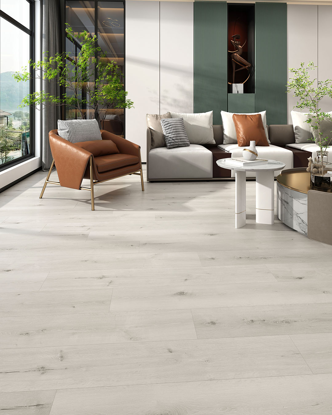 White Ash Premium Click Vinyl SPC Plank Flooring – 6.5 mm